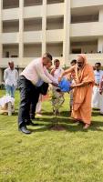 Planting a Rudraksha sapling in the courtyard arena of IIM Jammu (14th March 2026)